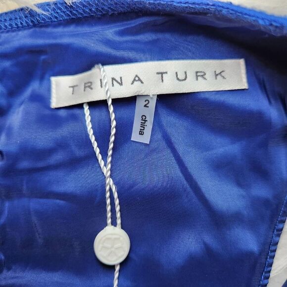 New Trina Turk Delphine Cutout Ponte Fit & Flare Dress - Picture 10 of 13